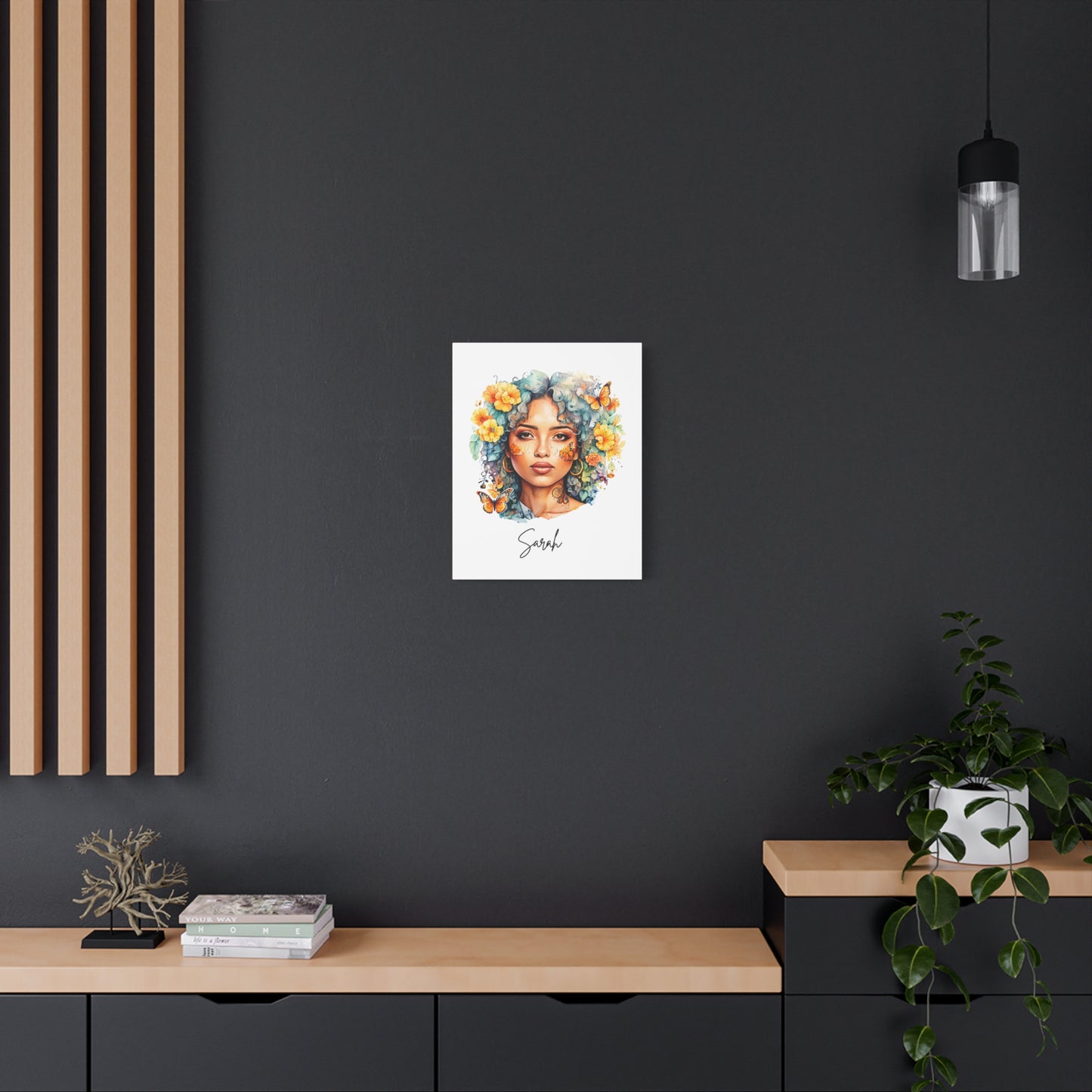 Personalized Watercolor Portrait Vertical Canvas – Turn Your Memories into Art!