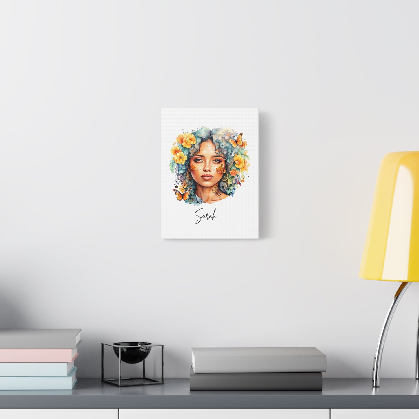 Personalized Watercolor Portrait Vertical Canvas – Turn Your Memories into Art!