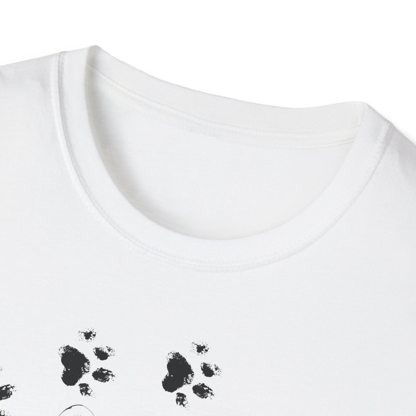 🐾 Personalized Unisex Soft-style T-shirt - Sketch Style With Your Pet's Photo and Name 🎨🐶🐱