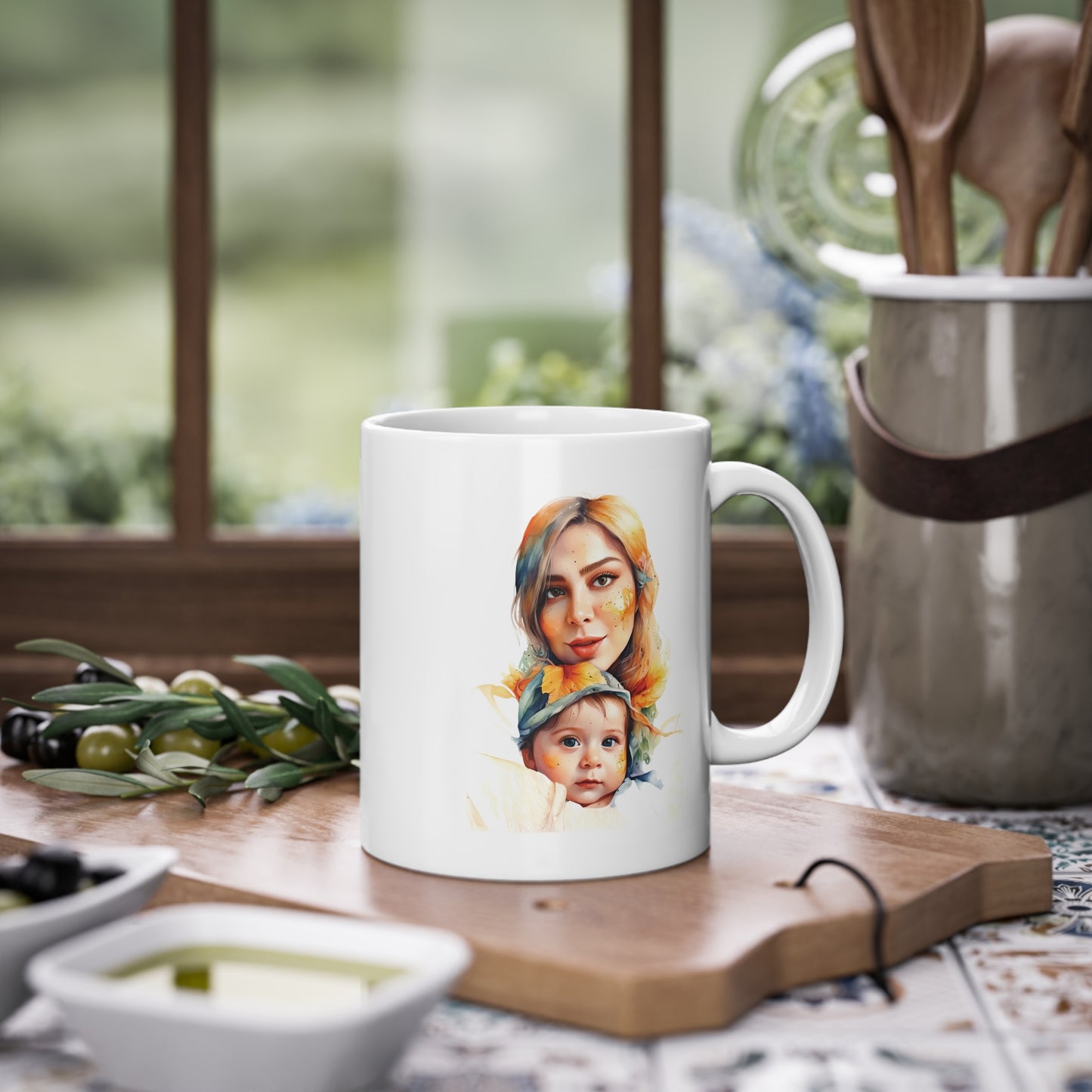 ☀️ Personalized Happy Mornings Mug - Up to 4 Persons 🎨☕