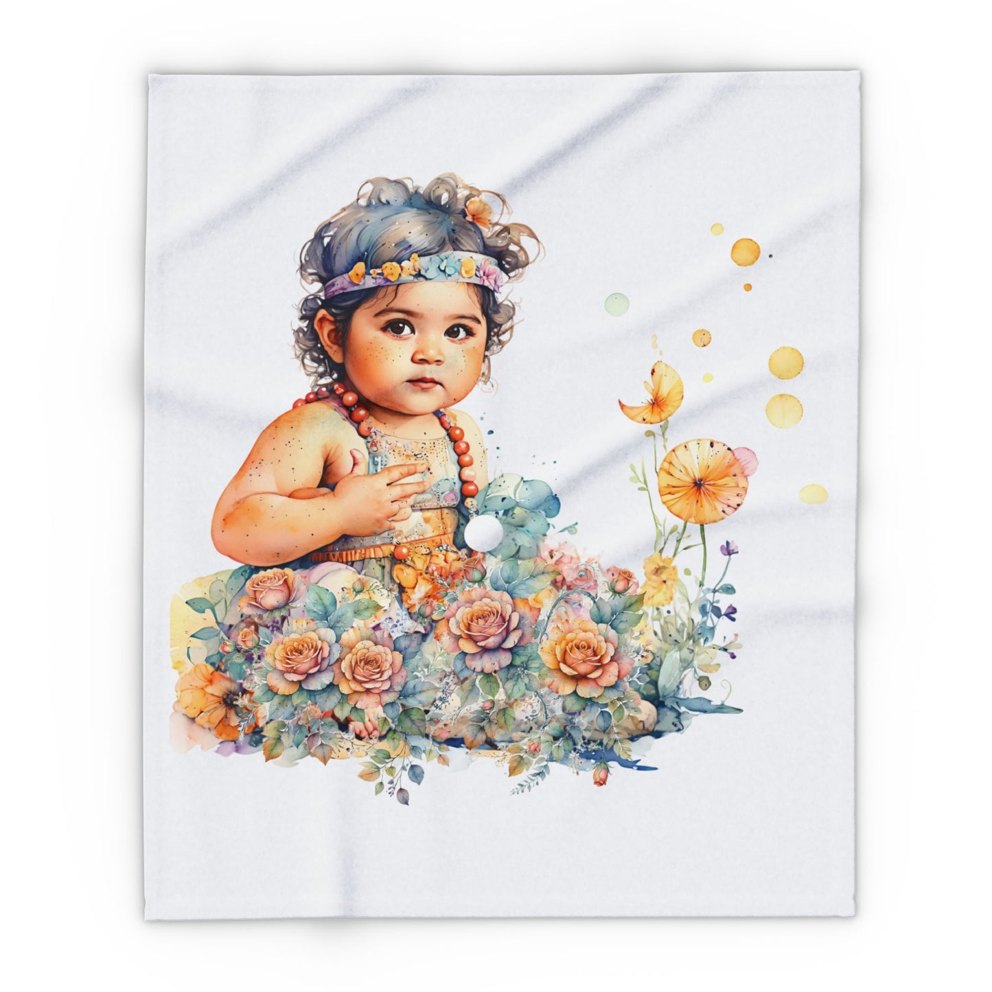 Custom Watercolor Blanket – Your Memories, Your Style