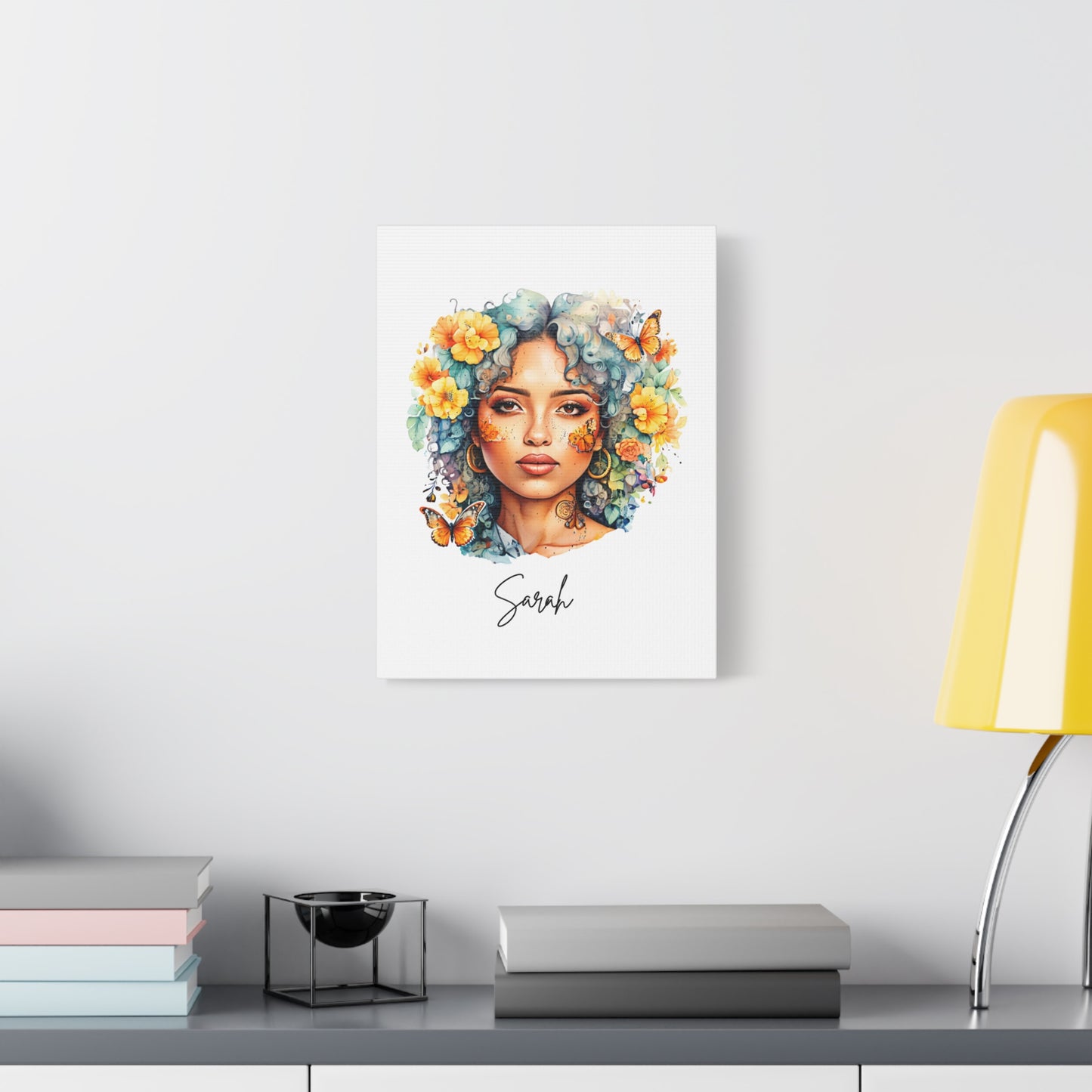 Personalized Watercolor Portrait Vertical Canvas – Turn Your Memories into Art!