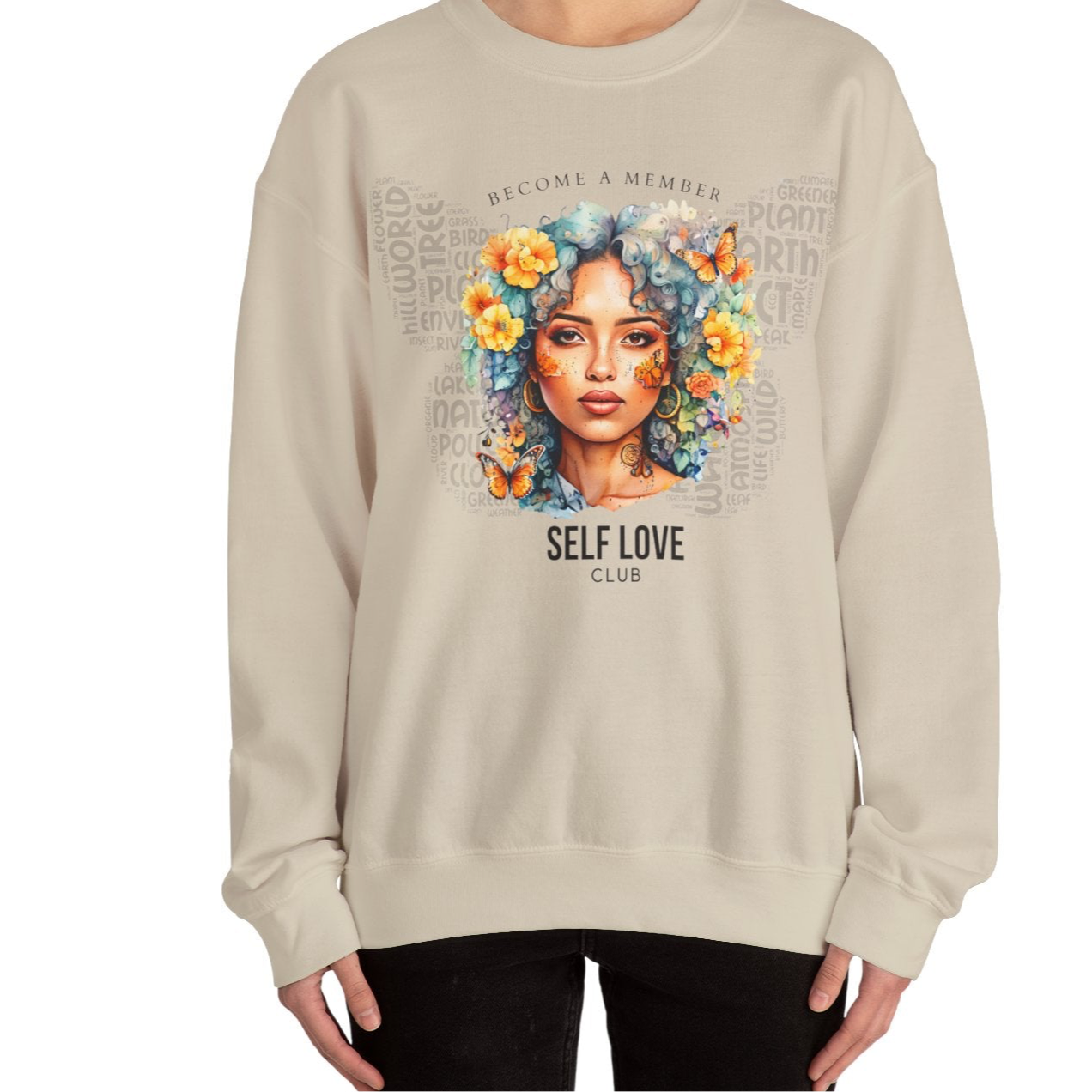 Unisex Personalized Self Love Club Sweatshirt