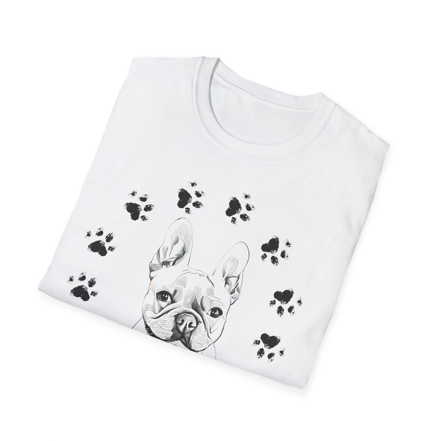 🐾 Personalized Unisex Soft-style T-shirt - Sketch Style With Your Pet's Photo and Name 🎨🐶🐱