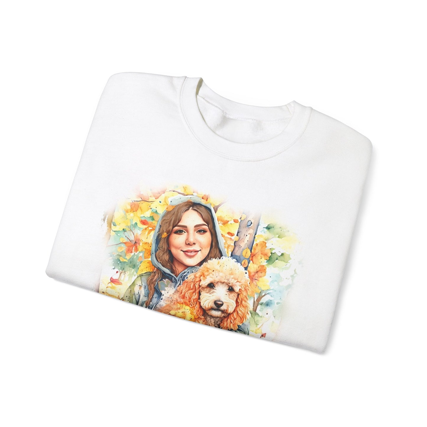 Personalized Unisex Sweatshirt with Your Photo and Text in Watercolor Style - motivational sweatshirt