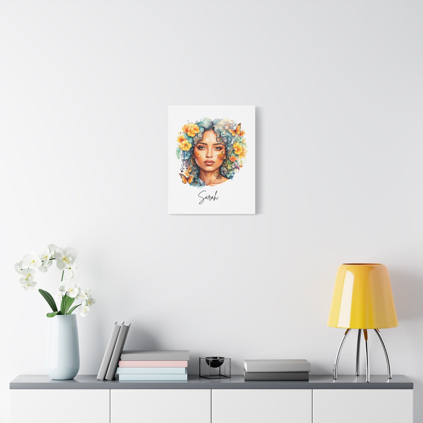 Personalized Watercolor Portrait Vertical Canvas – Turn Your Memories into Art!