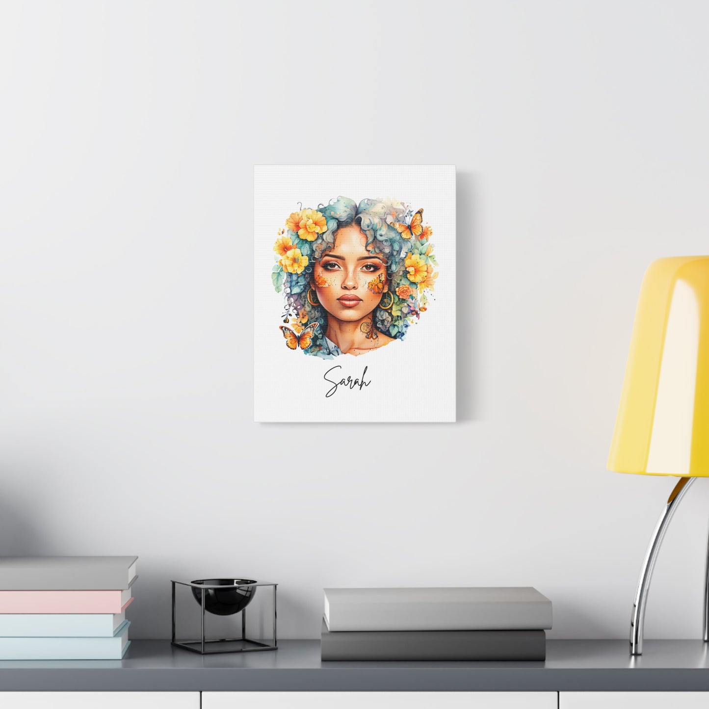 Personalized Watercolor Portrait Vertical Canvas – Turn Your Memories into Art!