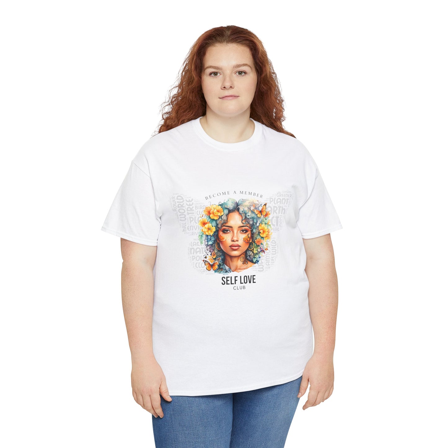 Women Heavy Cotton Self Love Club shirt