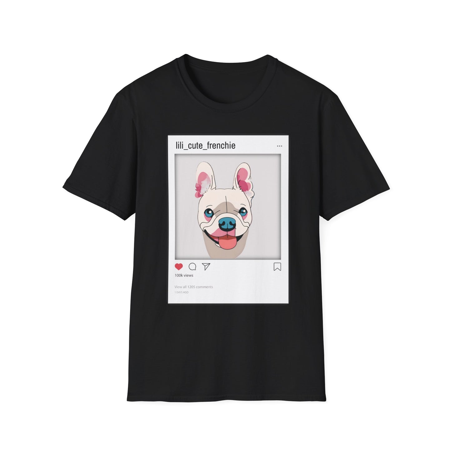 🐾 Customized Unisex T-Shirt with Your Dog – Instagram Model! 📸