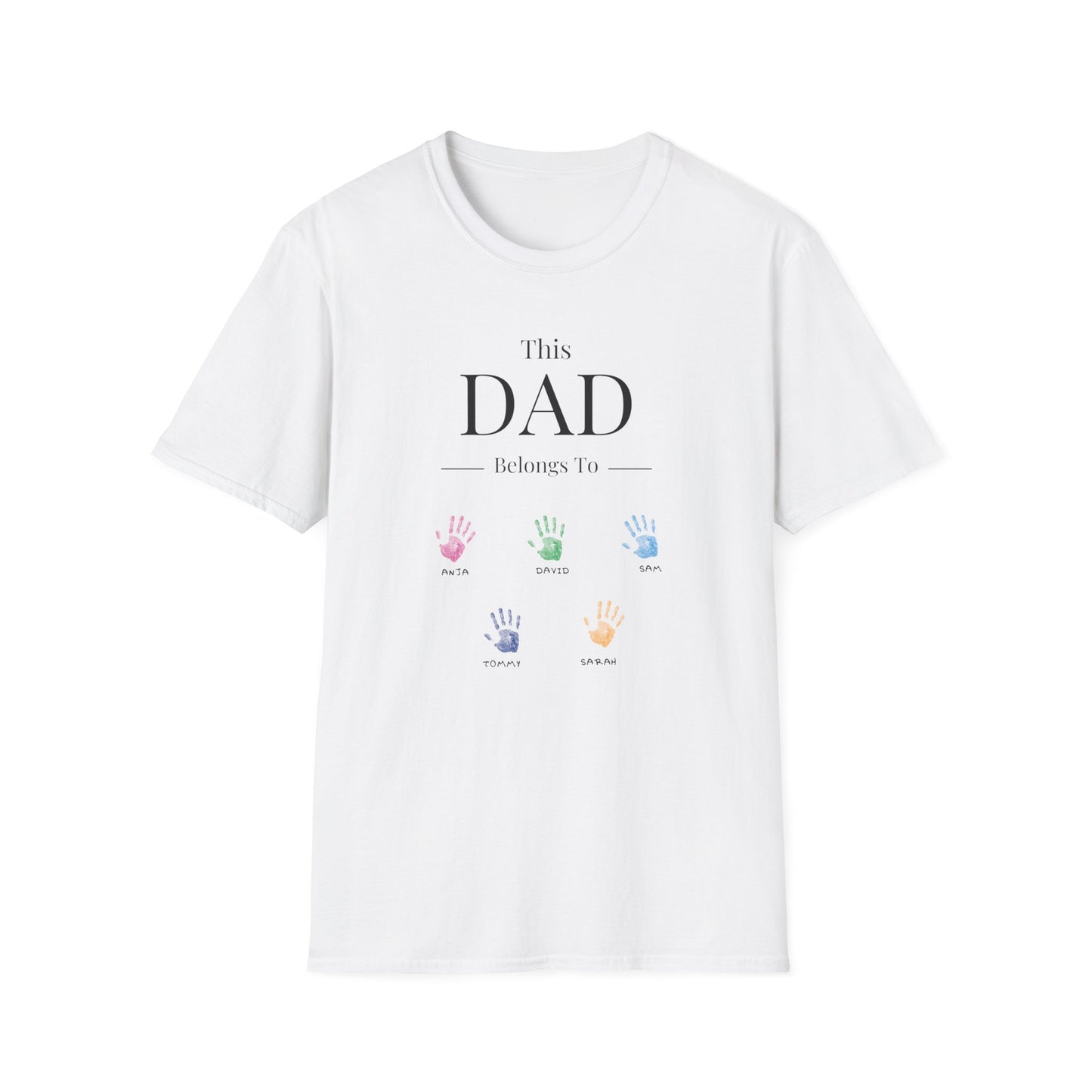 👕 Personalized Shirt for Best Dads with Children’s Names - Best Father's Day Gift Idea 🖐️✨