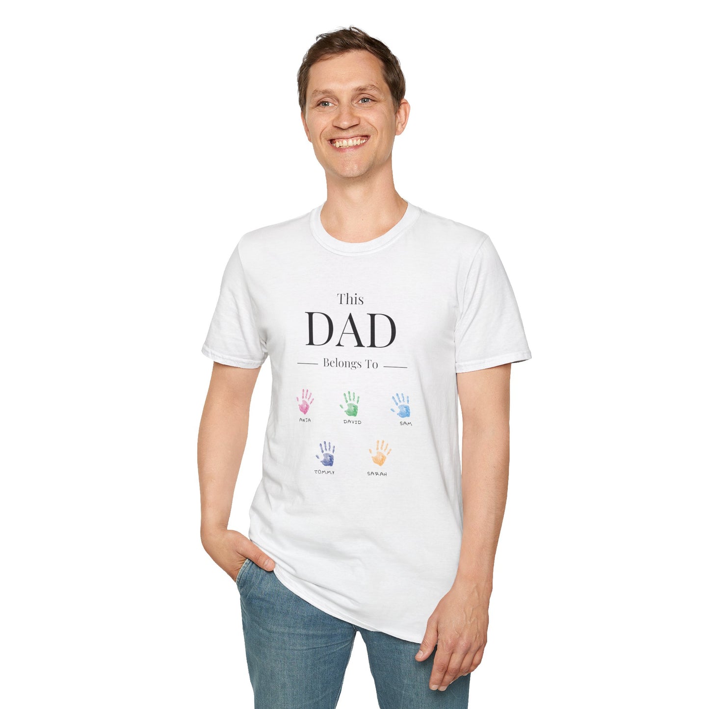 👕 Personalized Shirt for Best Dads with Children’s Names - Best Father's Day Gift Idea 🖐️✨