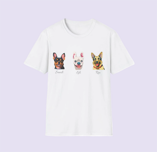 🐾 Show Off Your Furry Friends on Your T-shirt (Unisex)! 🐶🐱