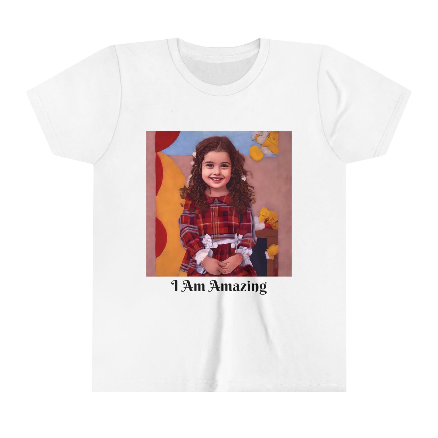 🎨 Kids' Shirt - Your Child's Photo into Wearable Art - Customized with Photo and Name in Yarn Style 🧶👕